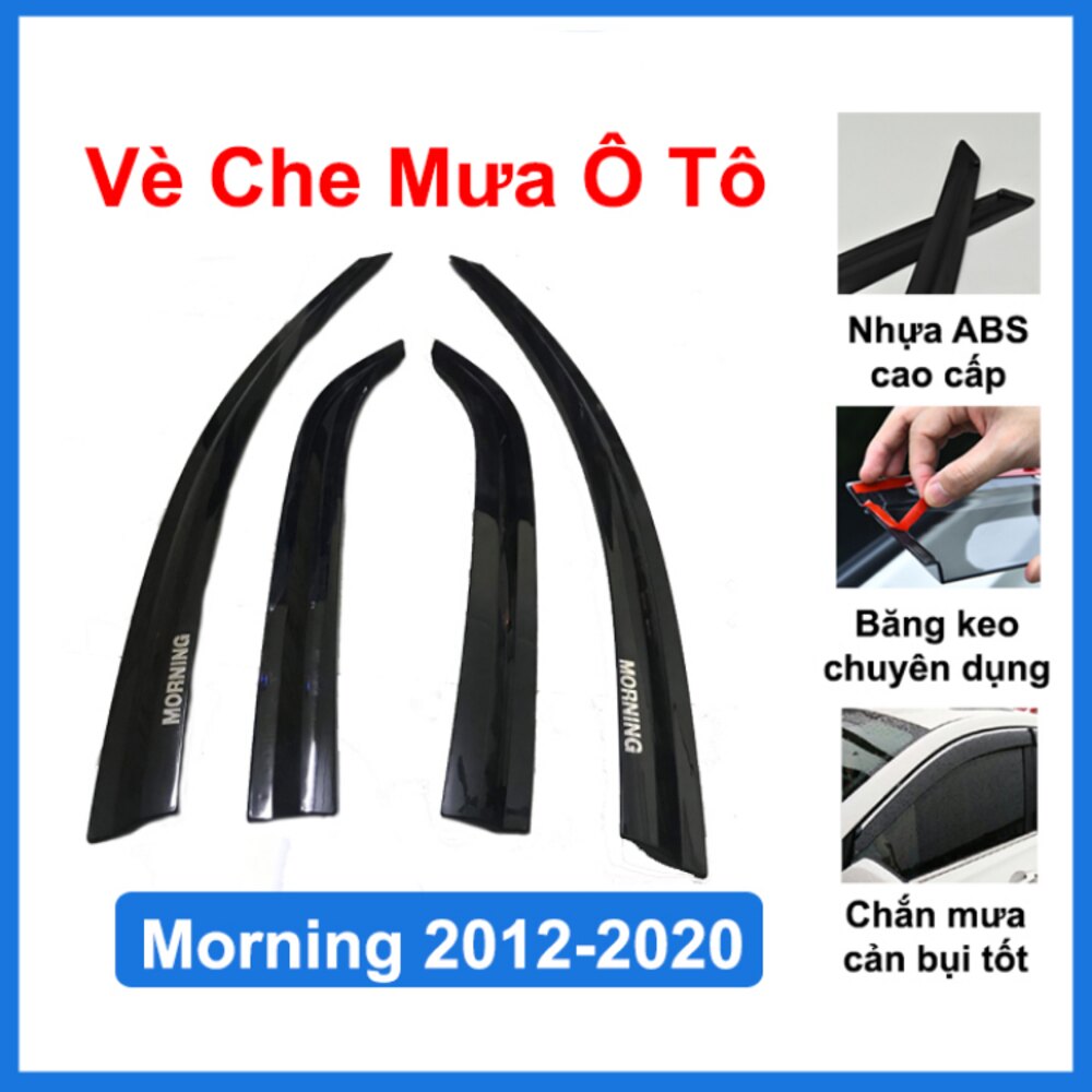 Đặc điểm của vè che mưa xe Kia Morning