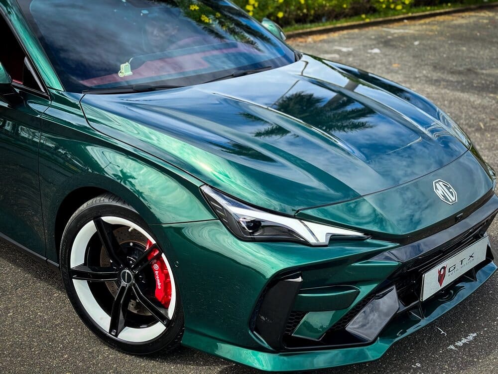 Đầu xe MG7 đầy uy lực với lưới tản nhiệt lớn