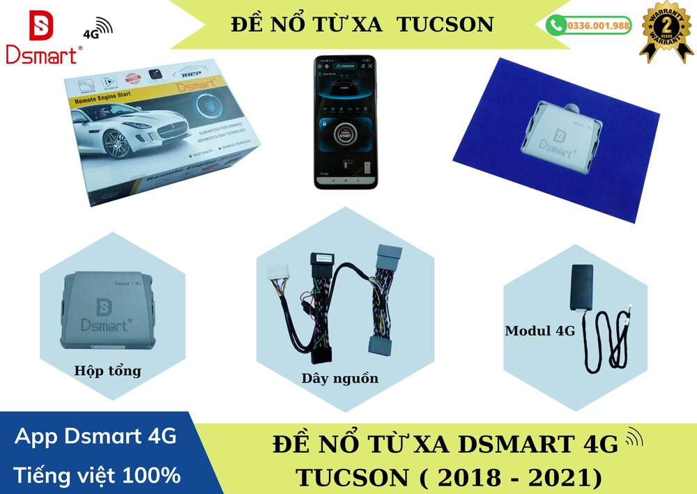 Đề nổ từ xa DSMART 4G Tucson