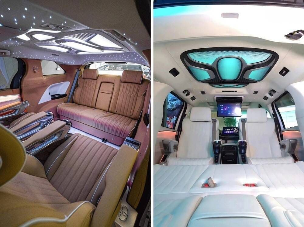 Đèn trần cánh bướm cho xe limousine