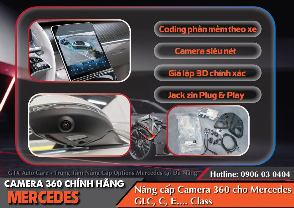 Dịch vụ lắp đặt Camera 360 Mercedes Dịch vụ lắp đặt Camera 360 Mercedes