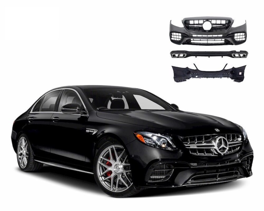 Mercedes E300 AMG độ body kit phiên bản E63 AMG