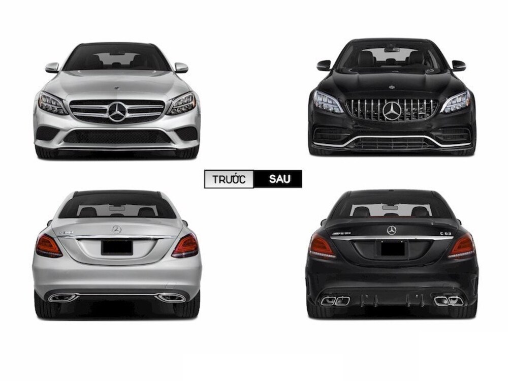 Độ body kit Mercedes C63