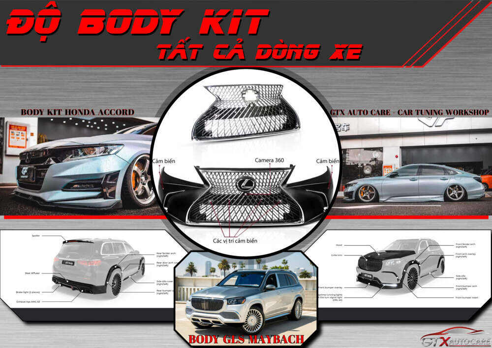 GTX Auto Care chuyên độ body kit cho tất cả dòng xe