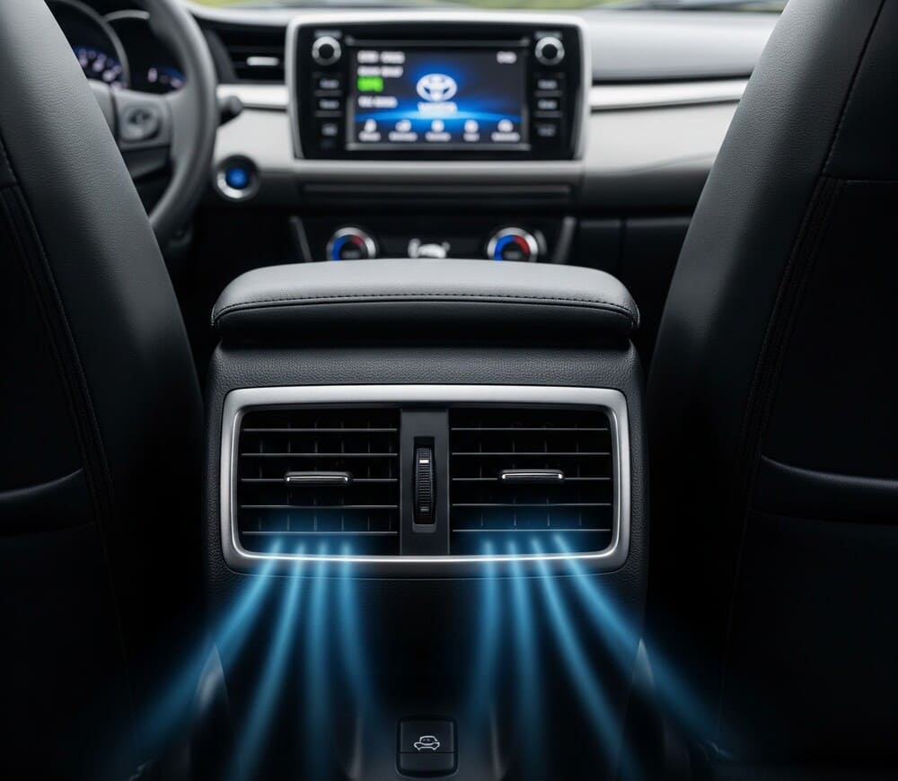 Độ cửa gió điều hòa cho hàng ghế sau Vios