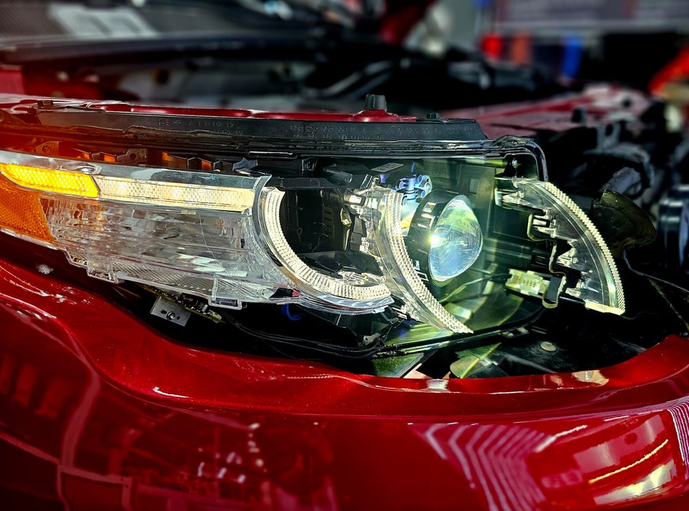 Độ đèn bi cầu LED cho xe ô tô