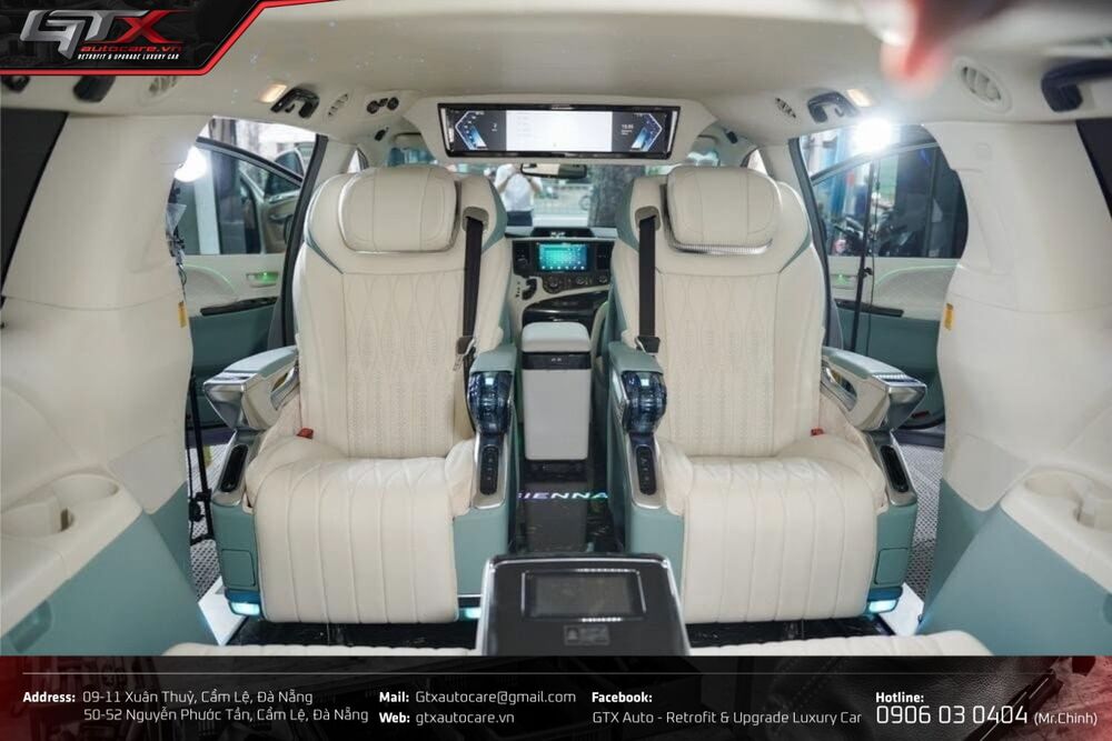 Độ ghế Limousine Crystal 4.0 Pro cho Toyota Sienna 