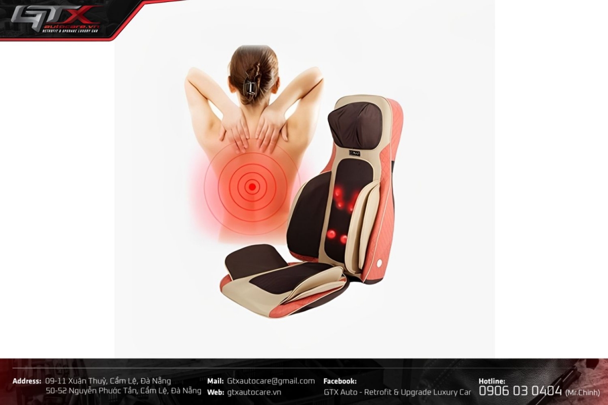 Độ ghế massage giúp giảm căng cơ, mỏi lưng