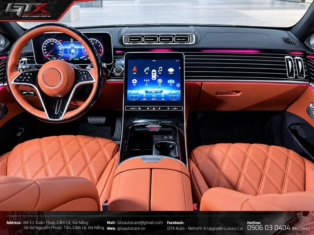 Độ ghế trước cho xe Mercedes S Class W222 lên W223 Maybach