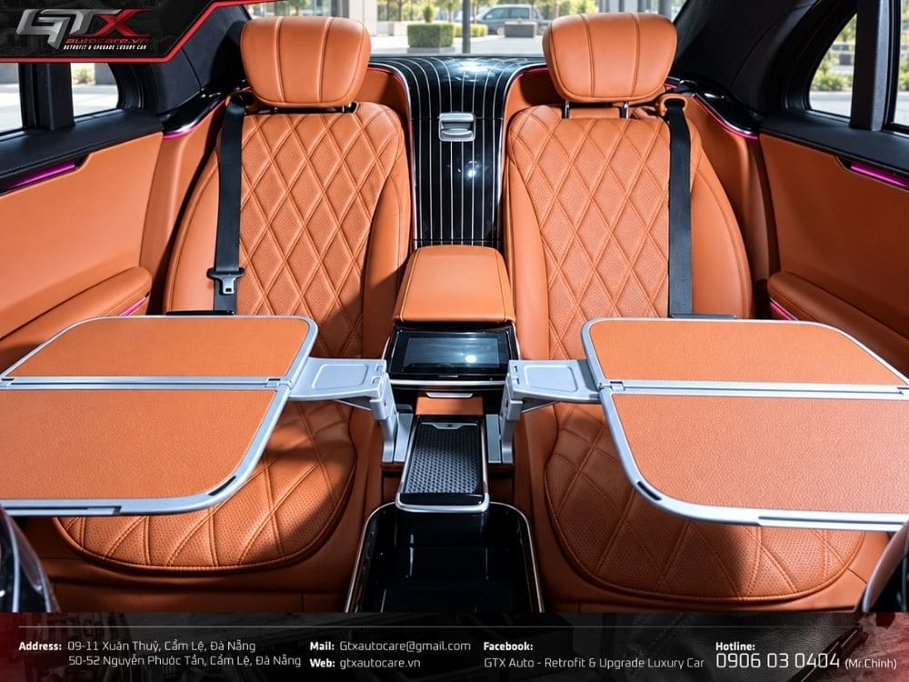 Độ ghế VIP cho xe Mercedes S Class W222 lên W223 Maybach