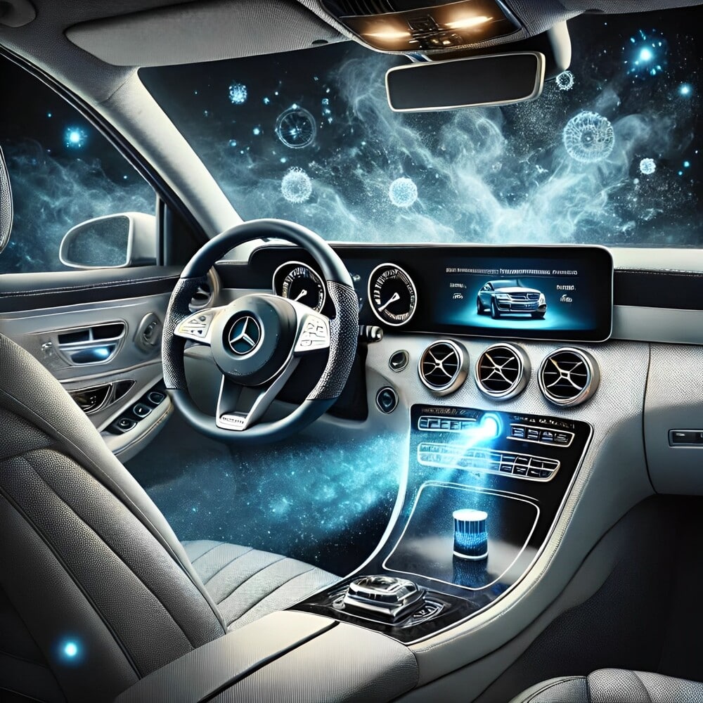 Độ phun nước hoa và ion âm cho Mercedes C250