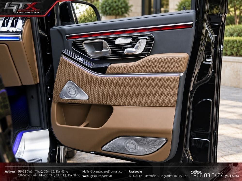 Độ tapi cửa xe Mercedes V Class
