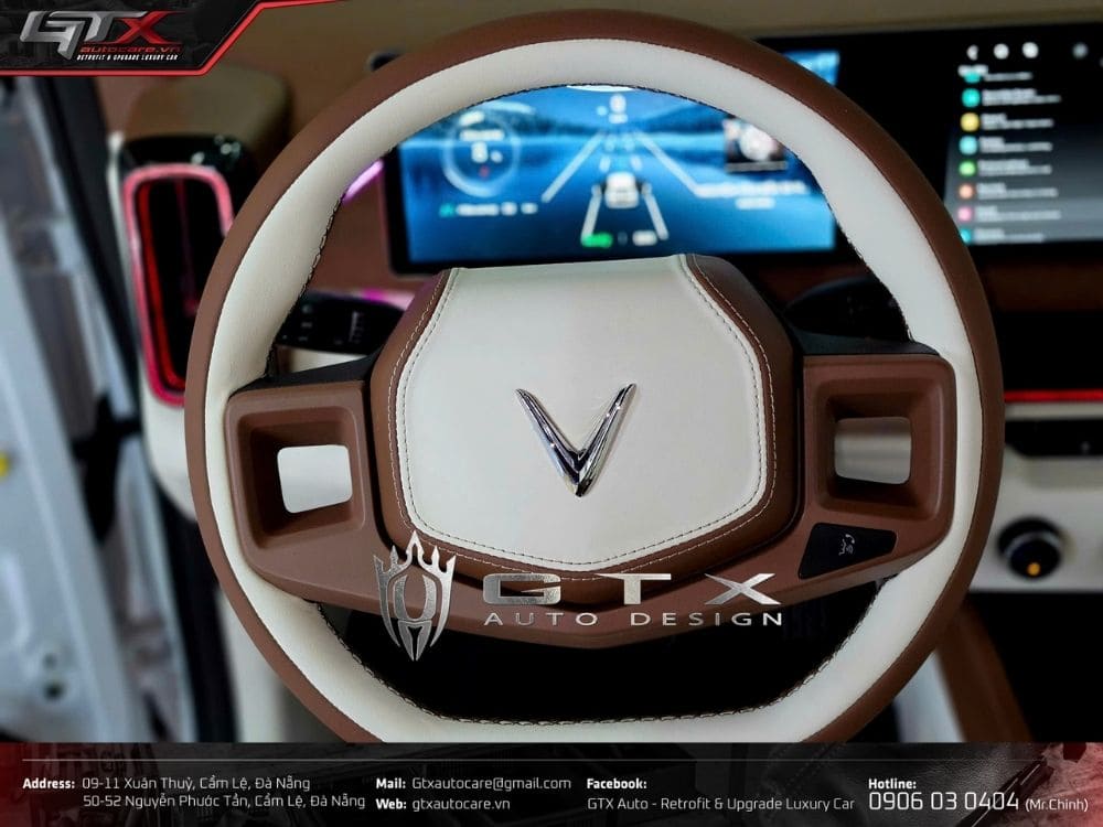 Độ vô lăng cho xe ô tô VF3