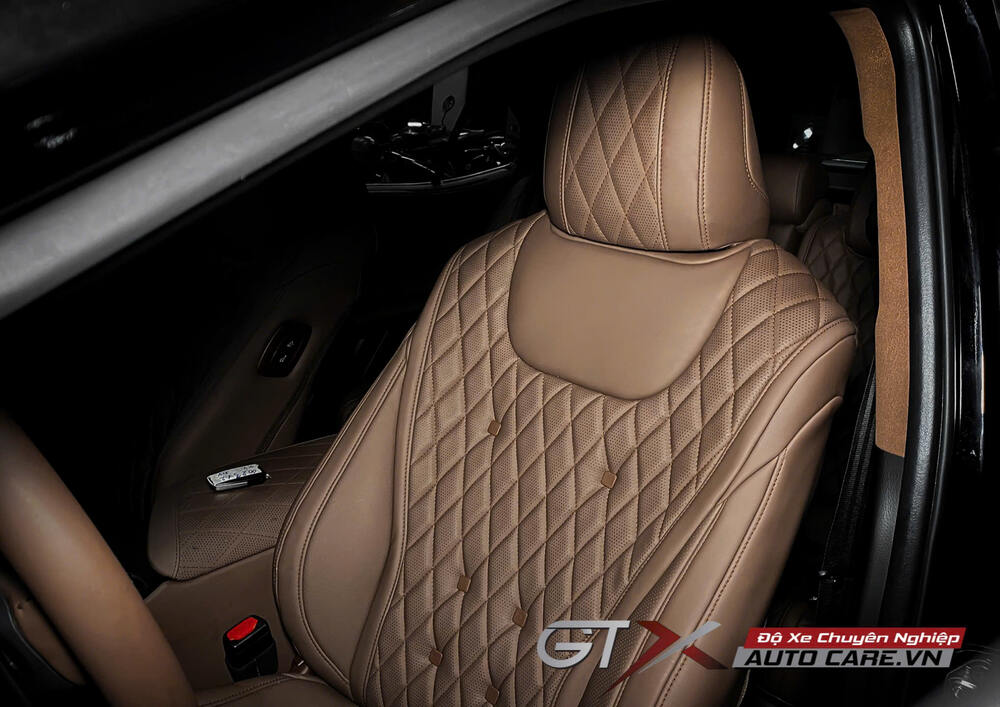 Đổi màu nâu cho ghế da