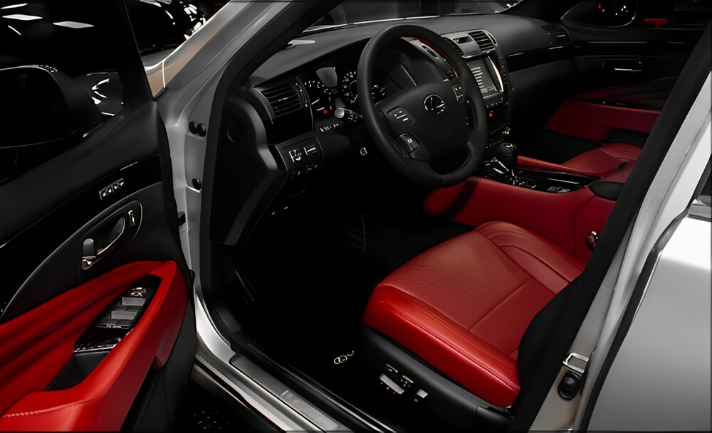 Đổi màu nội thất Lexus tone đỏ