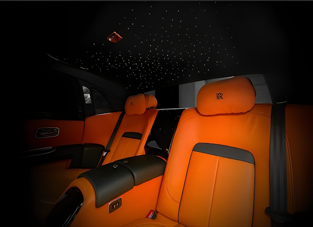 Đổi màu nội thất Rolls Royce tone màu cam