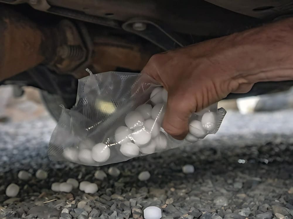 Dùng long não chống chuột chui vào ô tô