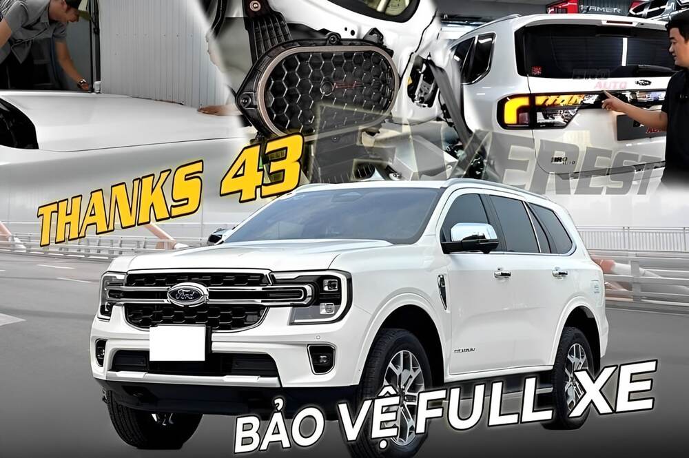  Ford everest độ phụ kiện bảo vệ xe