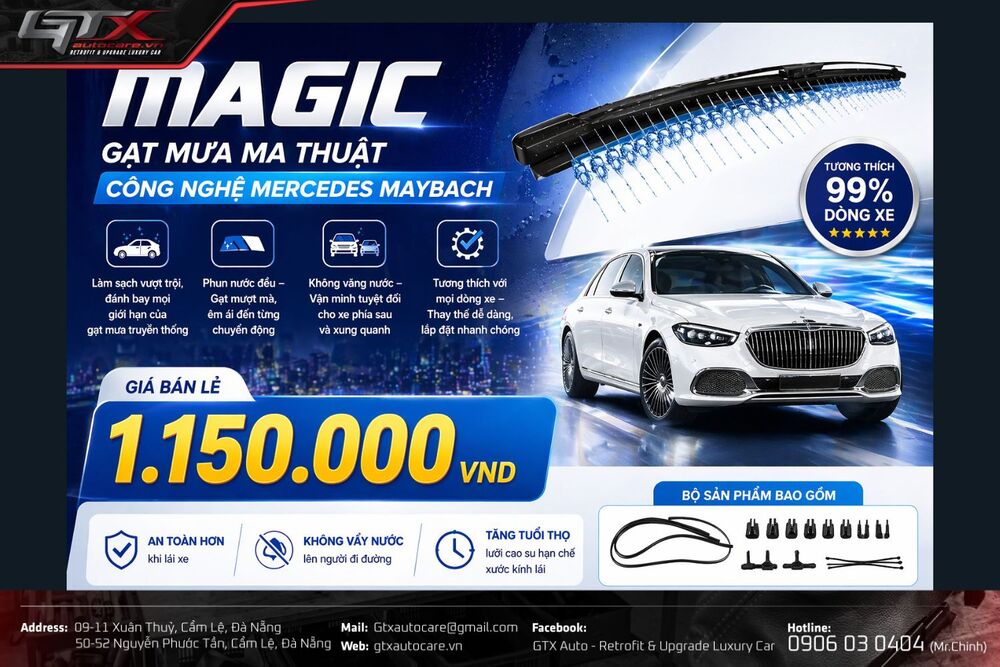 Gạt mưa Magic Vision Control lắp cho KIA Morning giá 1.150.000VND/1 bộ