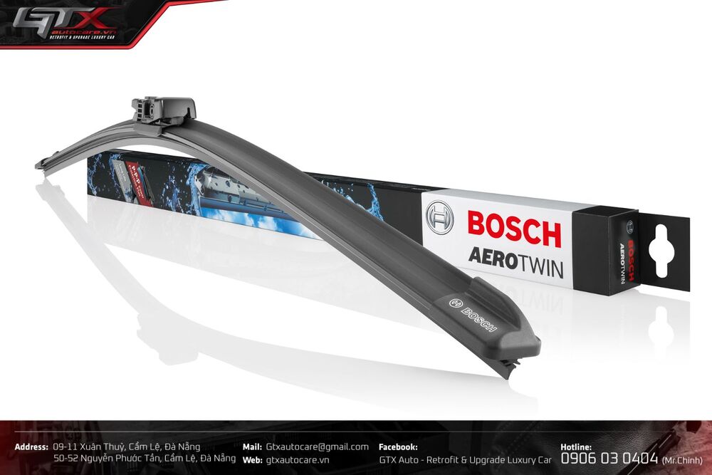 Gạt mưa ô tô Bosch chính hãng, chất lượng và bền bỉ