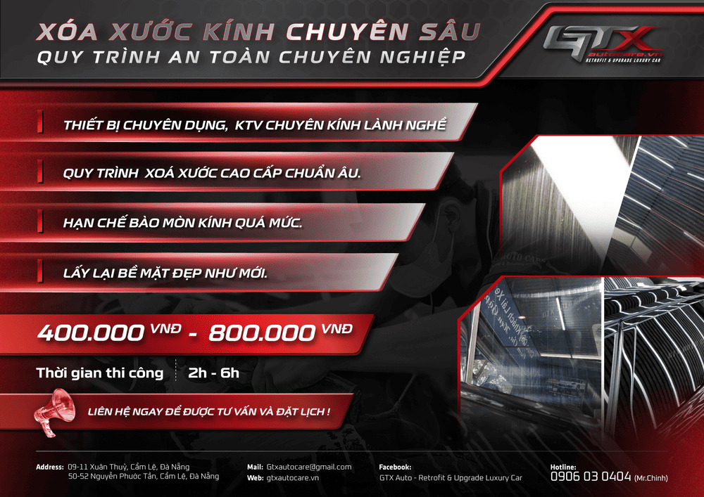 Giá Dịch Vụ Xóa Xước Kính