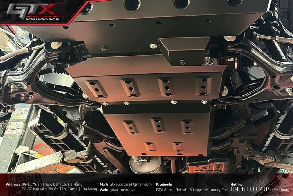Giáp gầm lắp đặt trên Ranger tại GTX Auto Care 