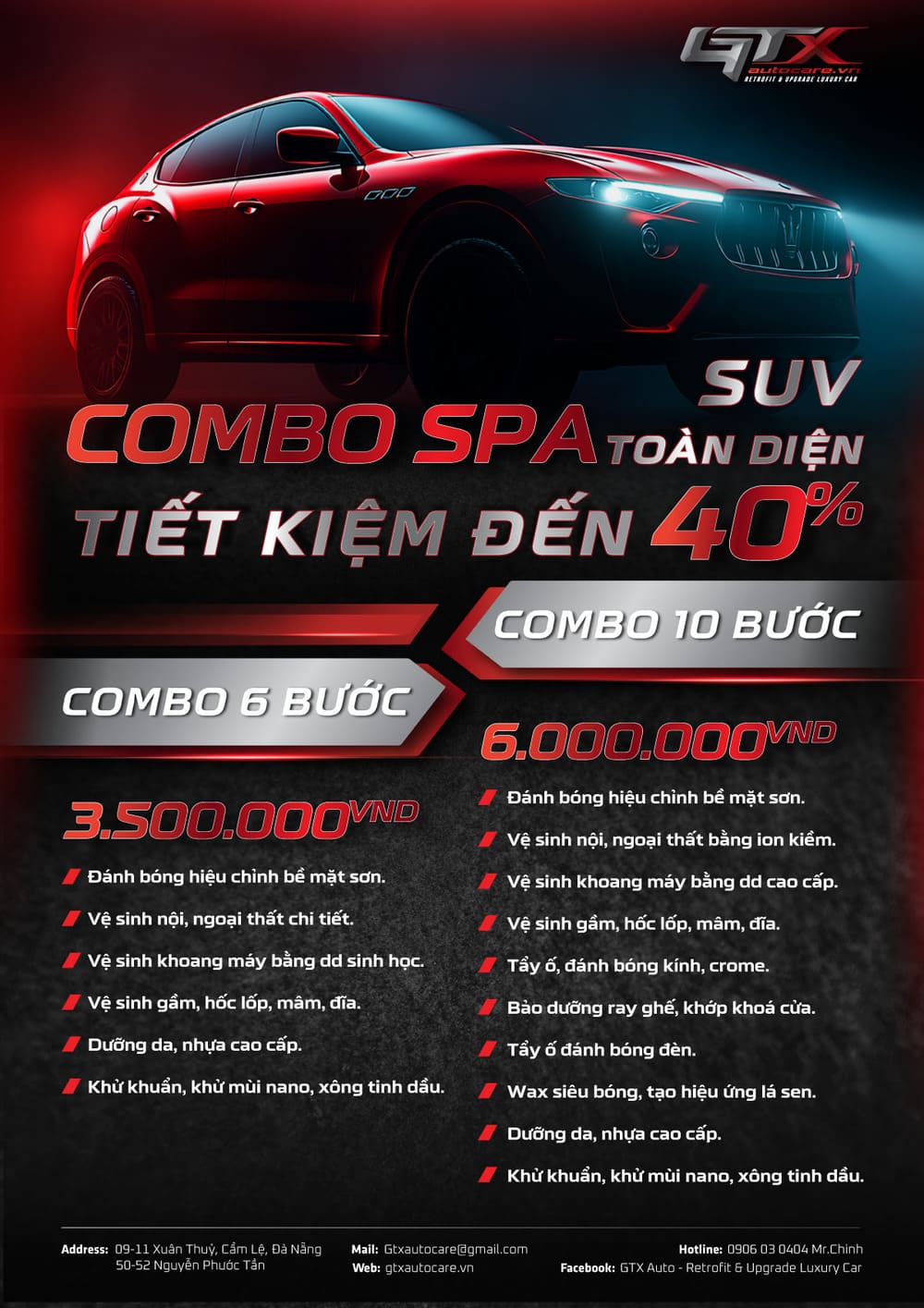 Gói Dịch Vụ Spa Đẳng Cấp Cho Xe SUV