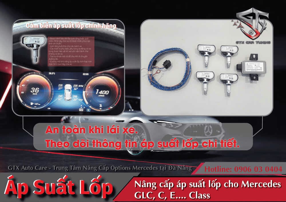 GTX Auto Care - Địa điểm lắp đặt cảm biến áp suất lốp ô tô uy tín