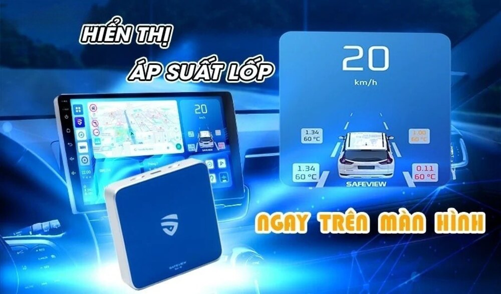  Hiển thị áp suất lốp ngay trên màn hình
