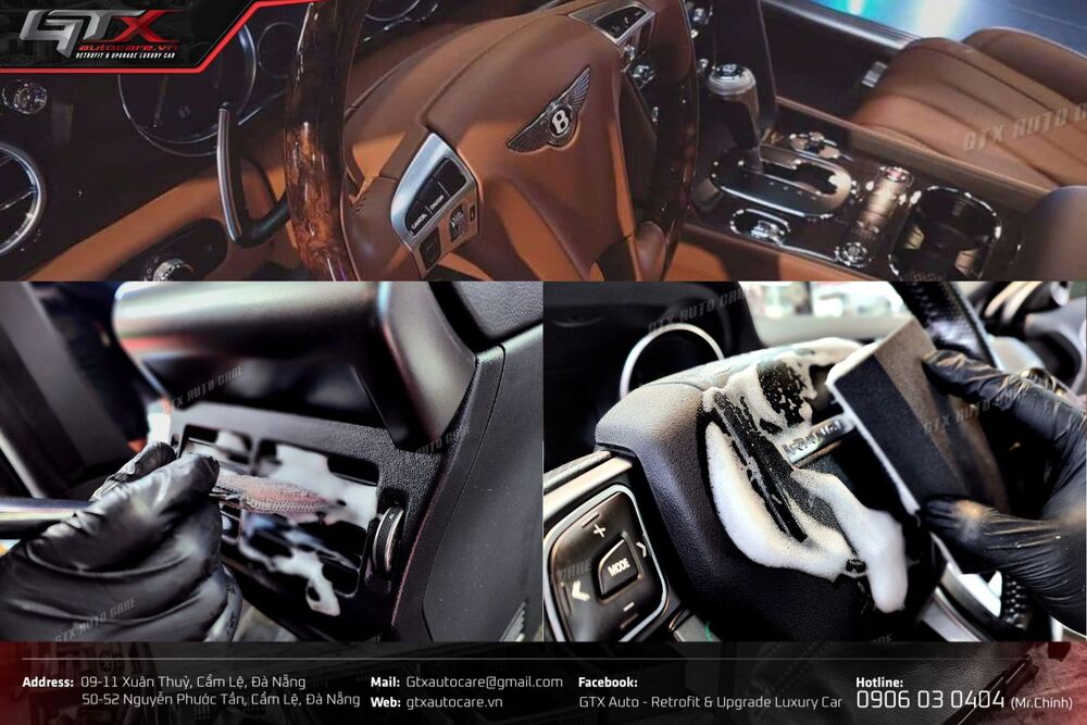 Hình ảnh vệ sinh chuyên sâu ô tô tại GTX Auto Care 