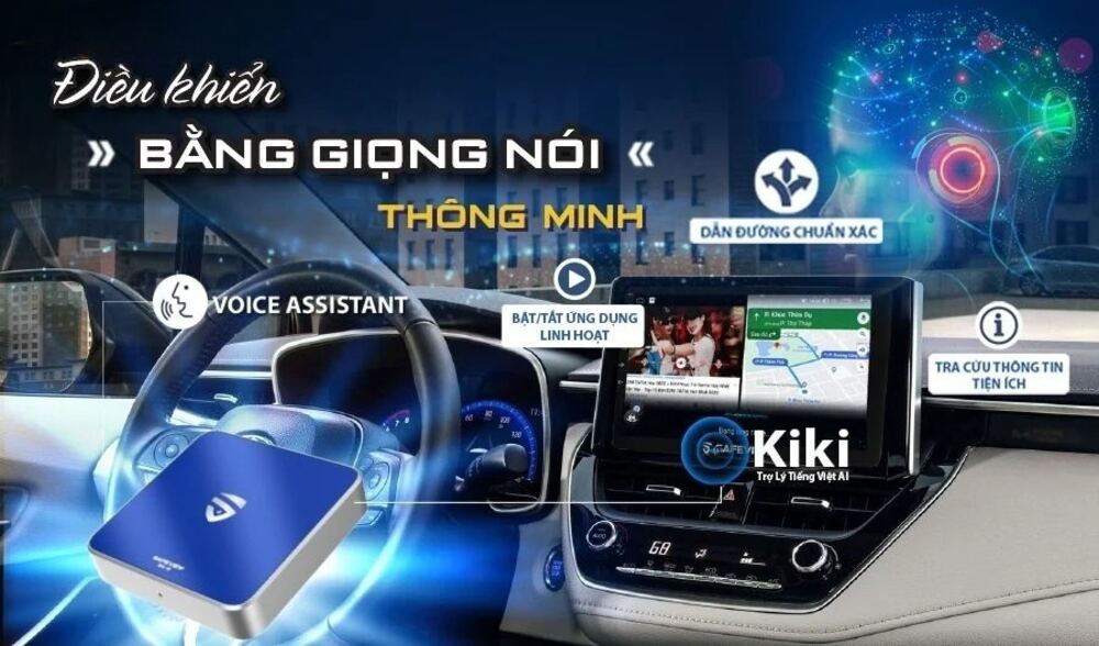  Khả năng ra lệnh bằng giọng nói và trợ lý ảo KIKI AI thông minh