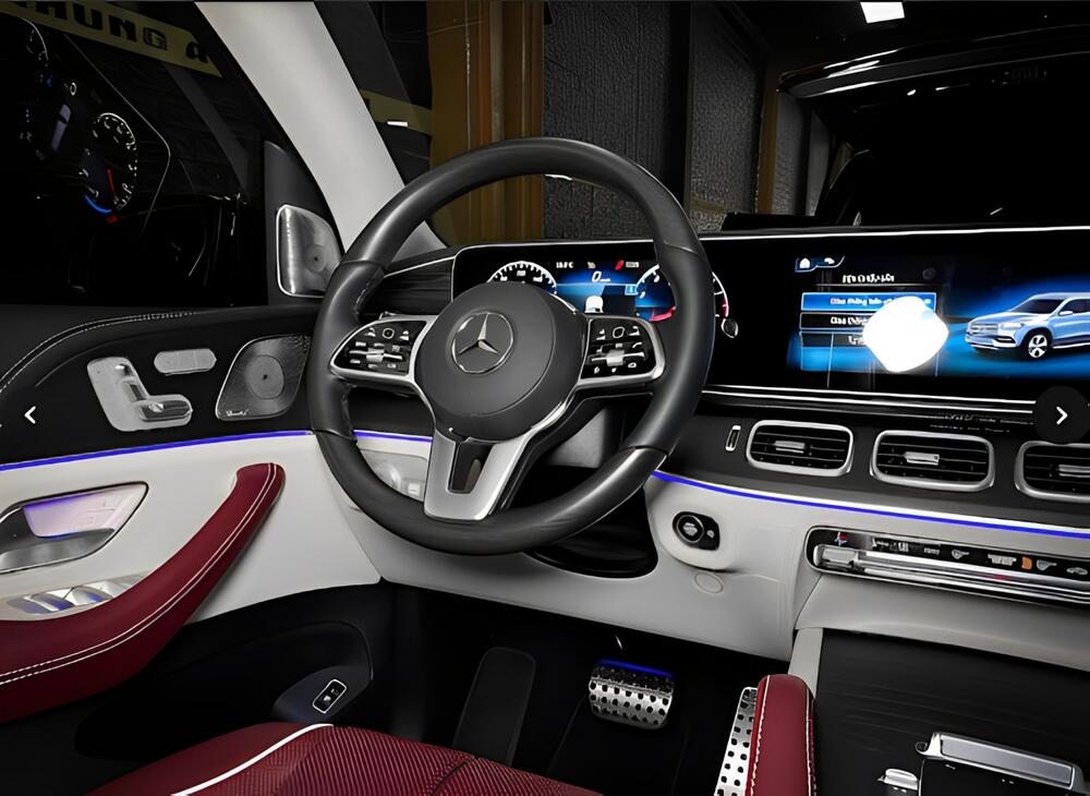 Khâu da vô lăng Mercedes S450 bằng da cao cấp