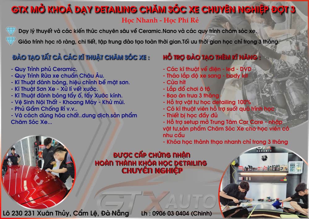 Khóa học độ xe ô tô tại GTX Auto Care