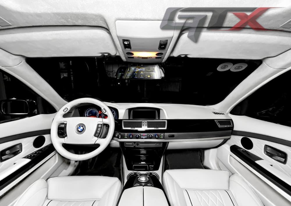 Khoang cabin của BMW 745Li độ da Nappa