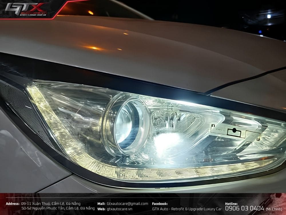 Lắp bi pha LED X-Light V20 kết hợp bi gầm F10 2.0