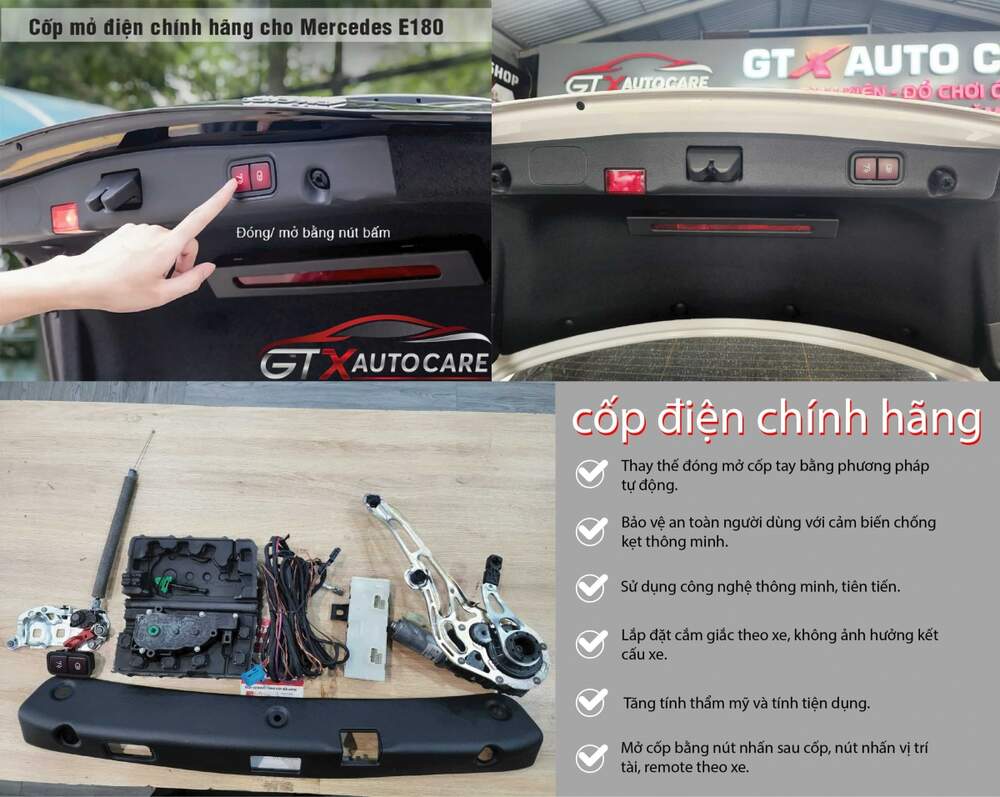 Lắp cốp điện chính hãng tại GTX Auto Care Lắp cốp điện chính hãng tại GTX Auto Care