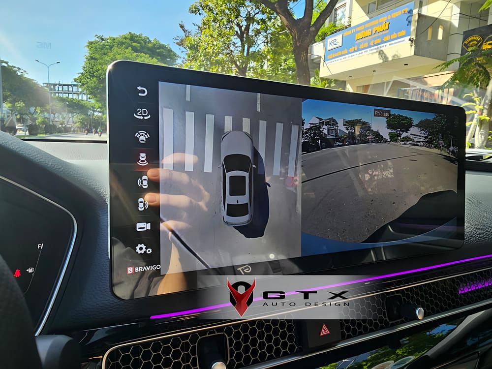 Lắp đặt màn hình 360 cho xe Civic