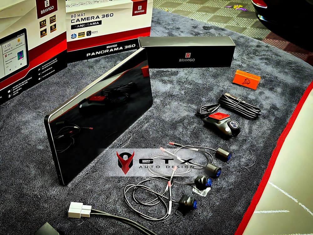 Lắp đặt màn hình và camera giả lập cho xe Civic