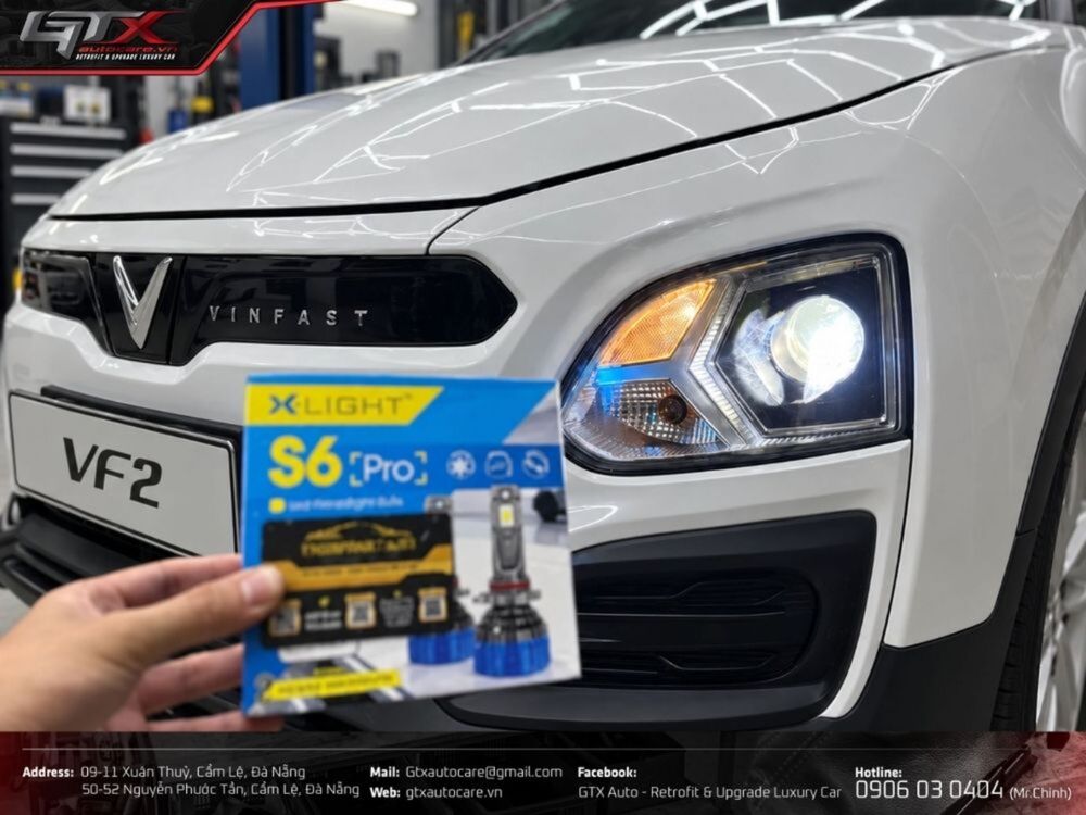 Lắp đèn LED nội thất Vinfast VF2