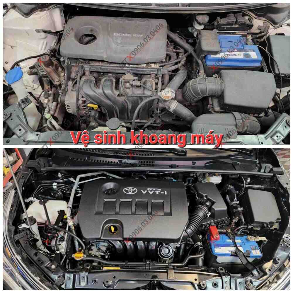 Lợi ích của vệ sinh khoang máy ô tô