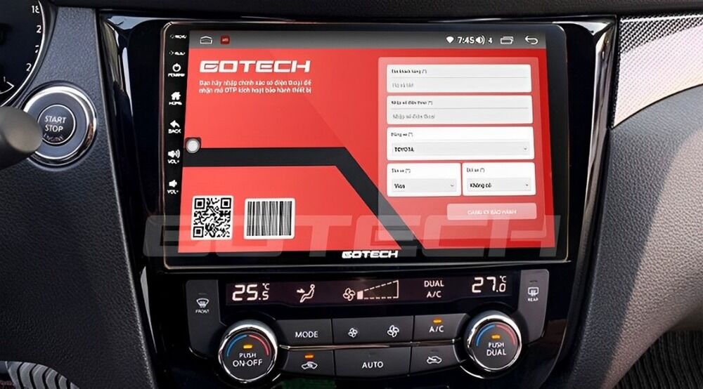 Màn hình Android Gotech chính hãng