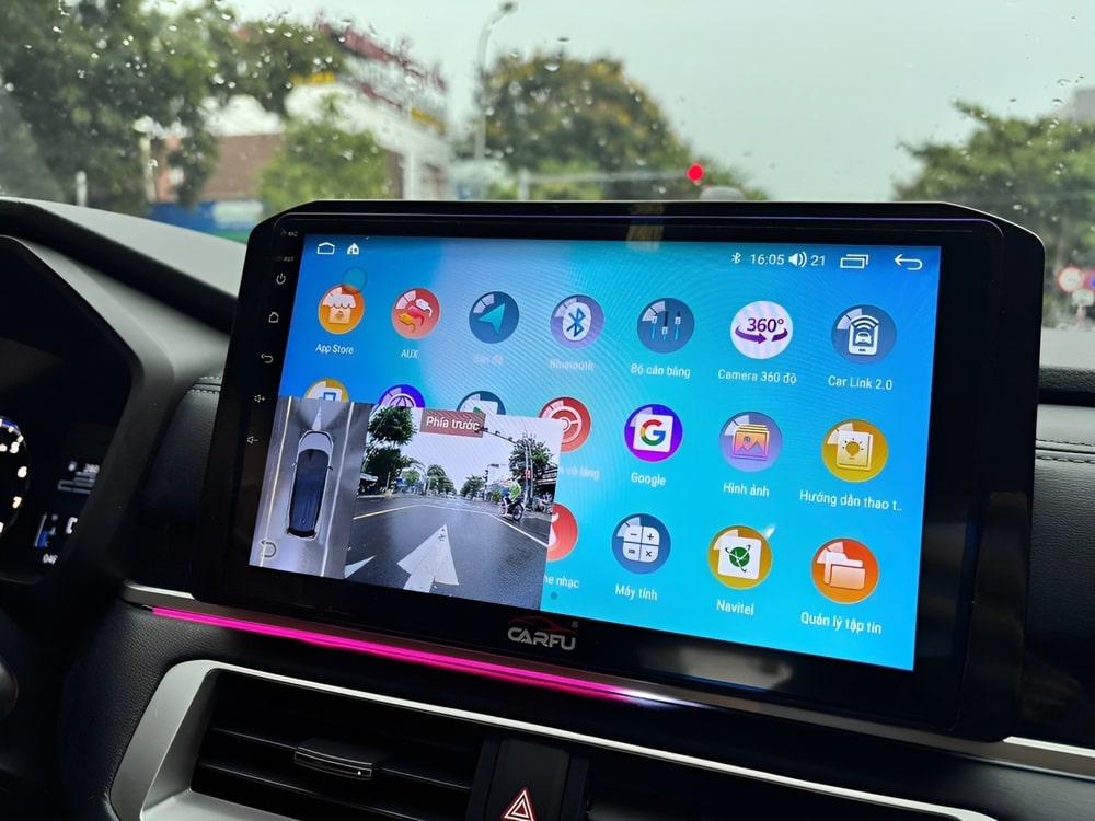 Màn hình Android hỗ trợ kết nối Bluetooth