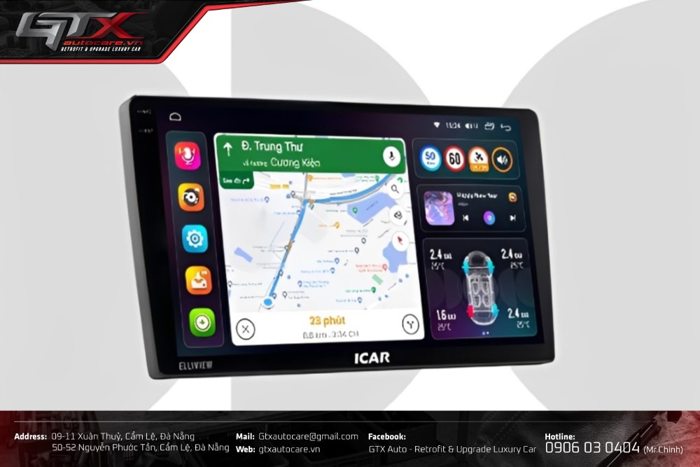 ICAR (Elliview) - Màn hình Android tối ưu trải nghiệm