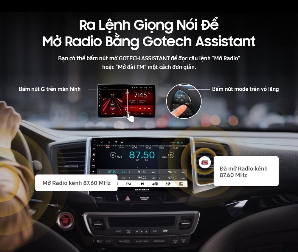 Màn hình Android cho xe ô tô