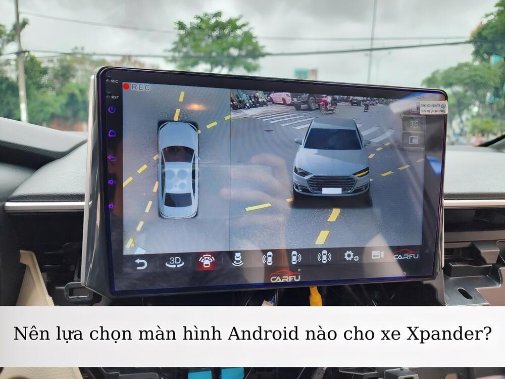 Màn hình Android Xpander với thiết kế hiện đại