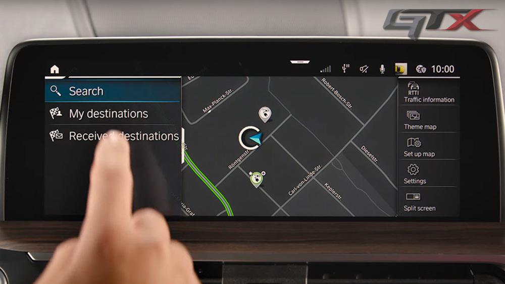 Màn hình BMW maps