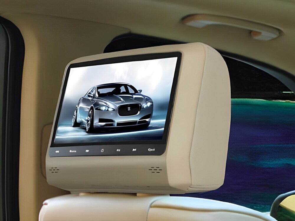 Màn hình gối đầu tích hợp với gối tựa ghế trước