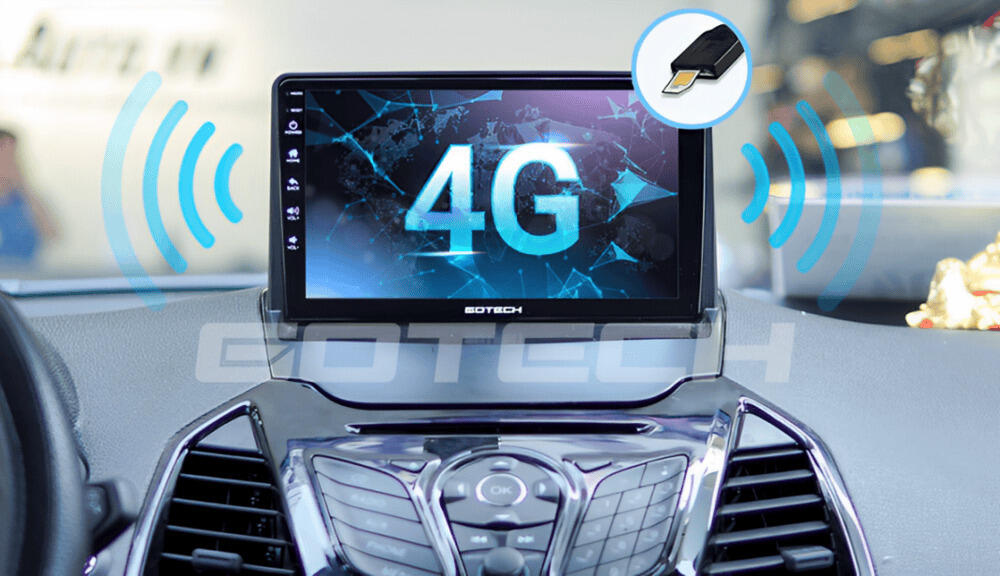 Màn hình ô tô Gotech sử dụng mạng tốc độ cao