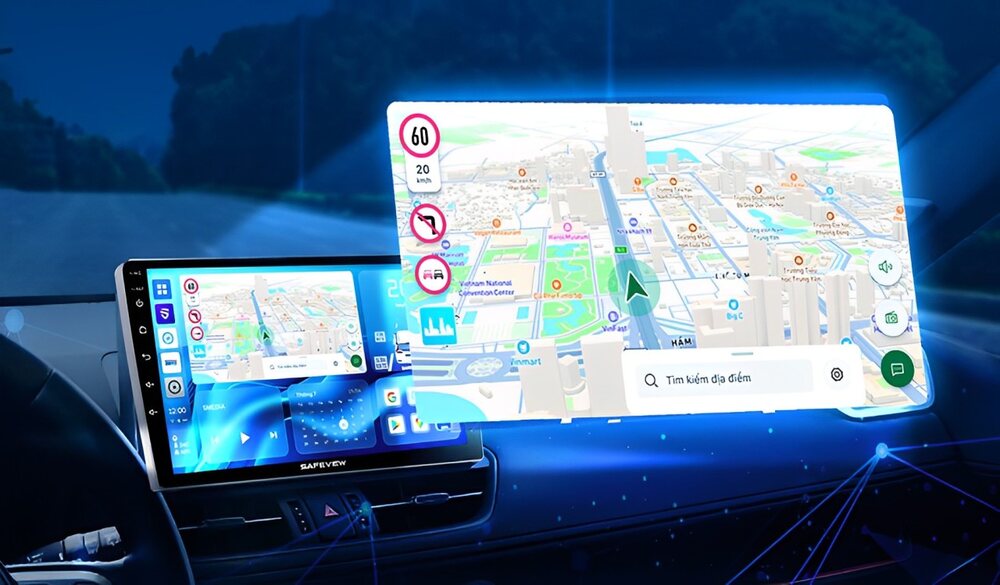 Màn hình safeview đã chức năng cho người lái