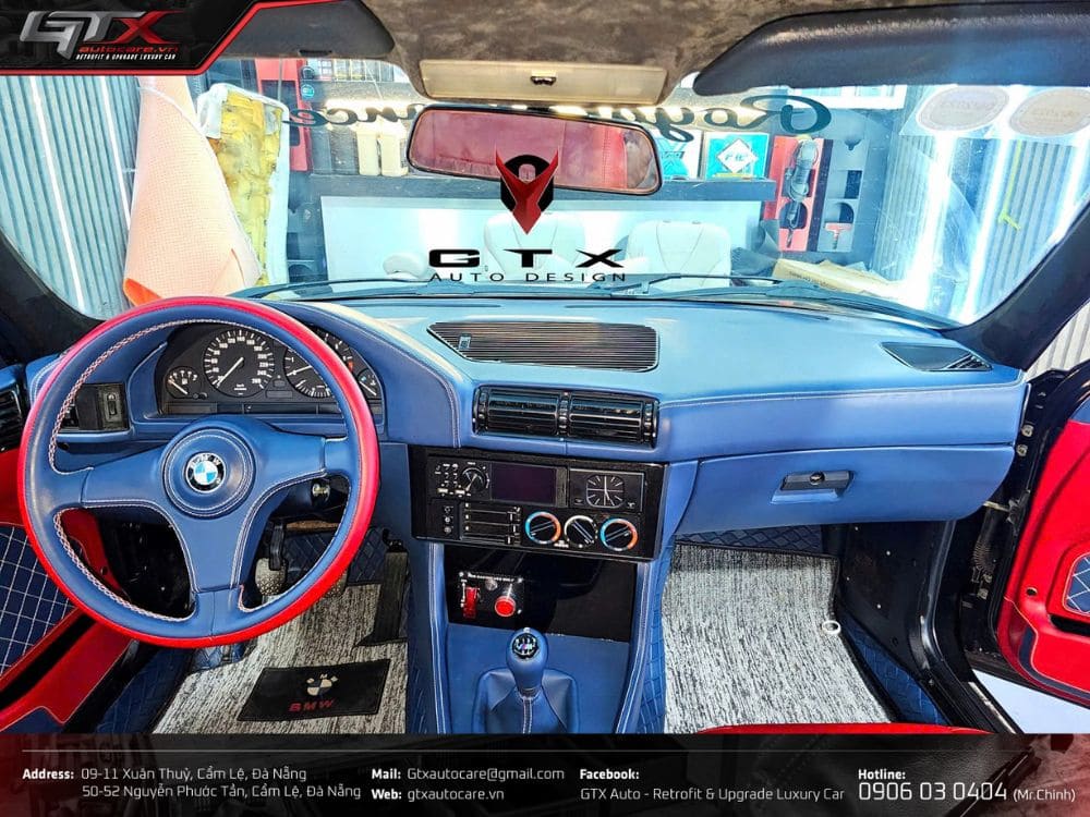 Mẫu bọc da cho xe BMW e34